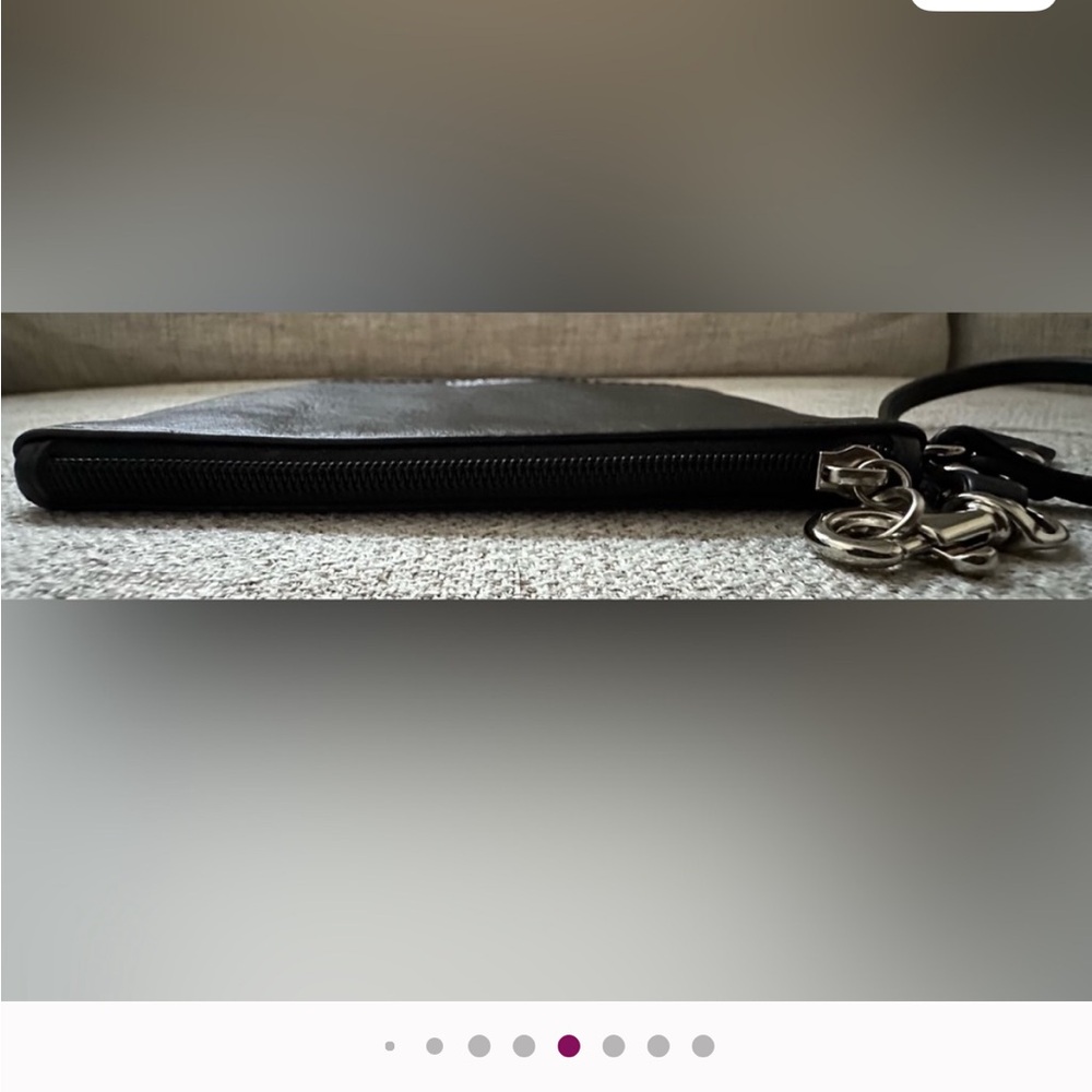 Coach Leather Black Wristlet - Picture 11 of 15